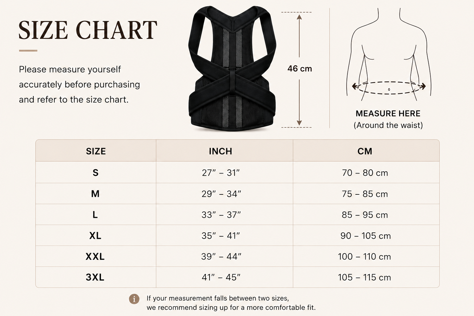 Posture Corrector for Desk Workers — Adjustable Back Brace, Wearable Under Clothes